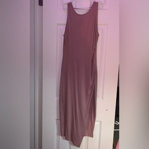 Dynamite Blush Pink Lightweight Maxi Dress With Slit | Women’s Size S